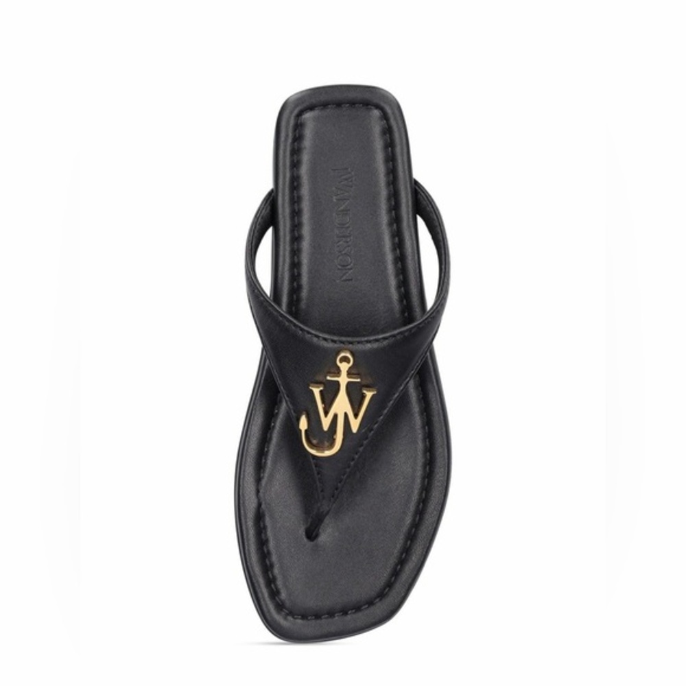 JW‎ ANDERSON - 10mm Anchor Leather Thong Sandals size 37